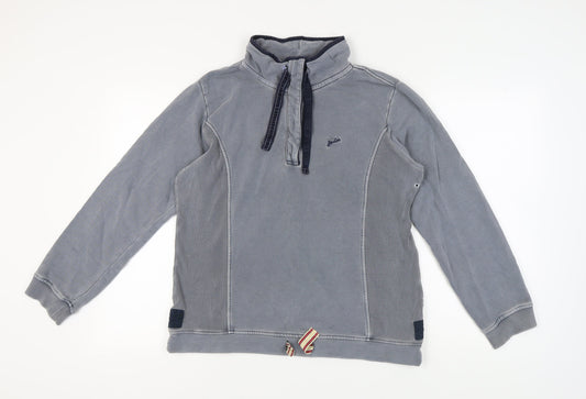 Joules Women's Grey L Sweatshirt, Lined, Autumn Wear