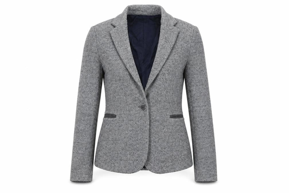 Zara Basic Women's Grey Blazer, Size 8, Mid-Length