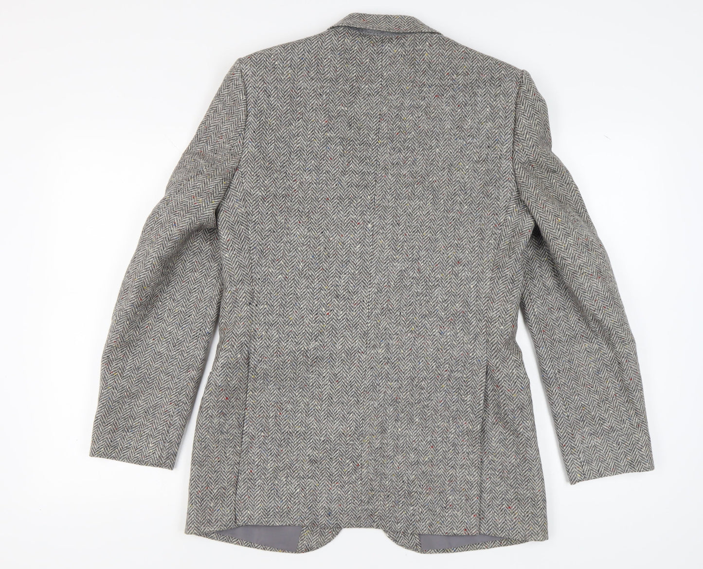 Harbarry of England Men's Grey Tweed Blazer 38 Regular