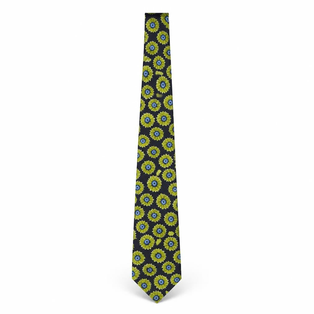 Marks and Spencer Men's Black Floral Silk Tie