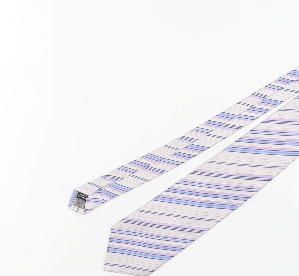 Bäumler Men's Multicoloured Silk Striped Tie