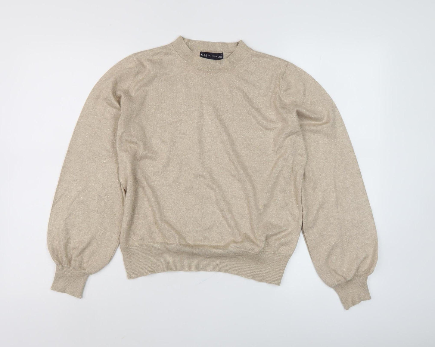 Marks and Spencer Women's Beige Jumper - M
