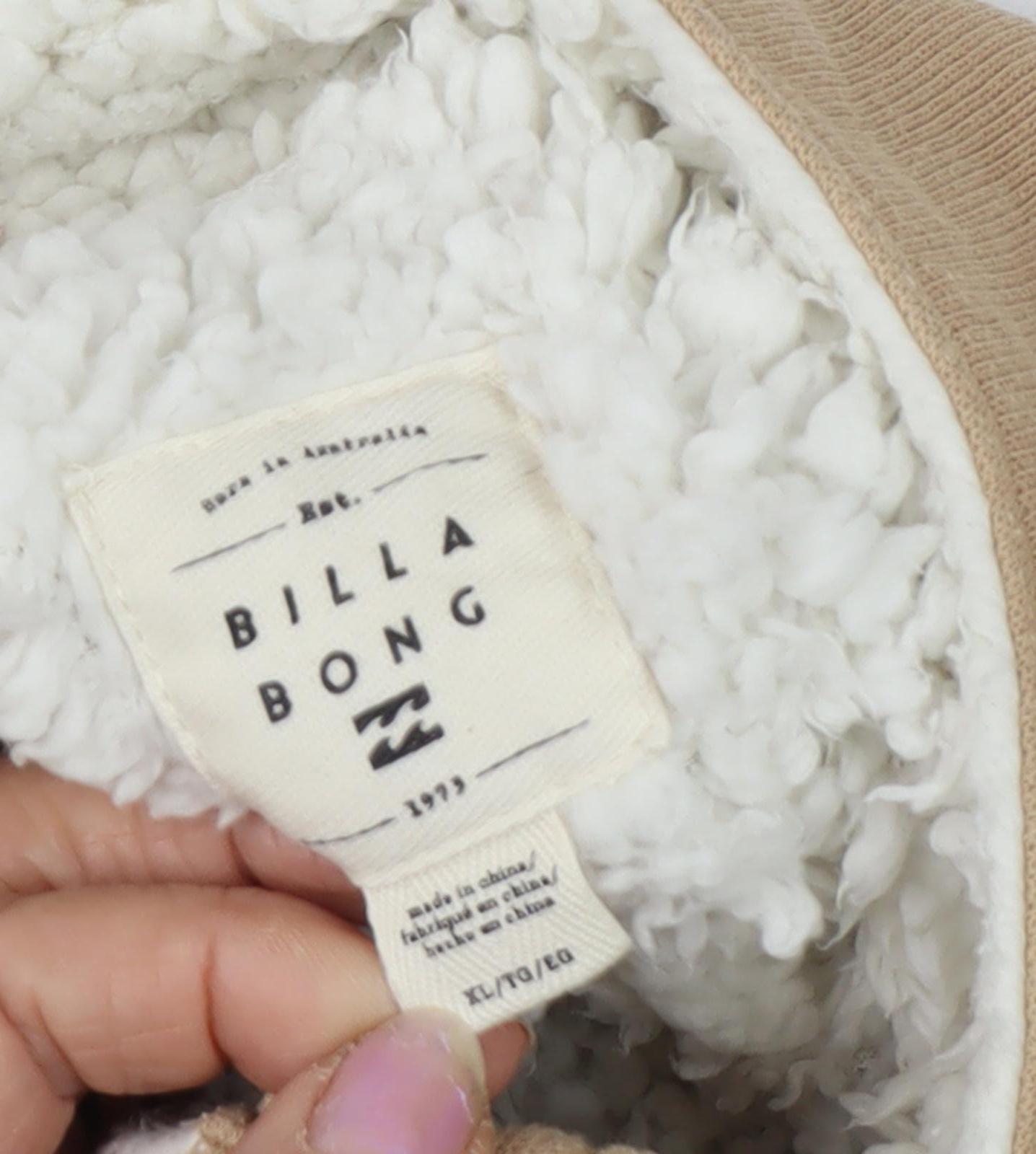 Billabong Men's Beige XL Henley Sweatshirt
