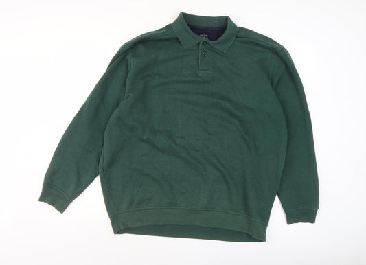 James Pringle Men's Green XL Pullover Sweatshirt