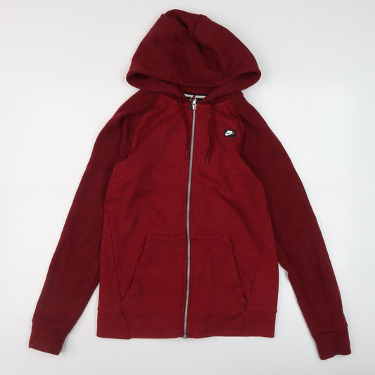 Nike Men's Red Full Zip Hoodie XS
