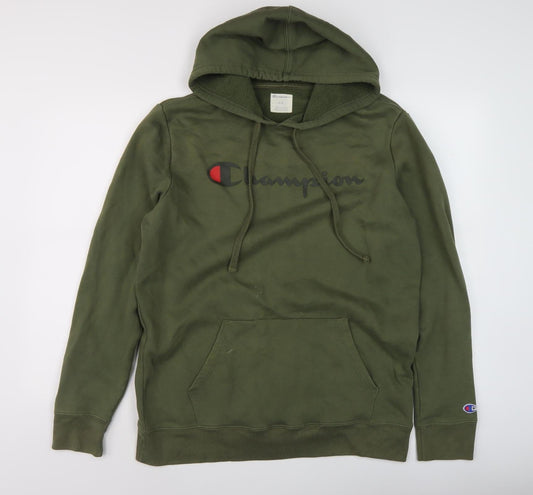 Champion Men's Green Medium Pullover Hoodie