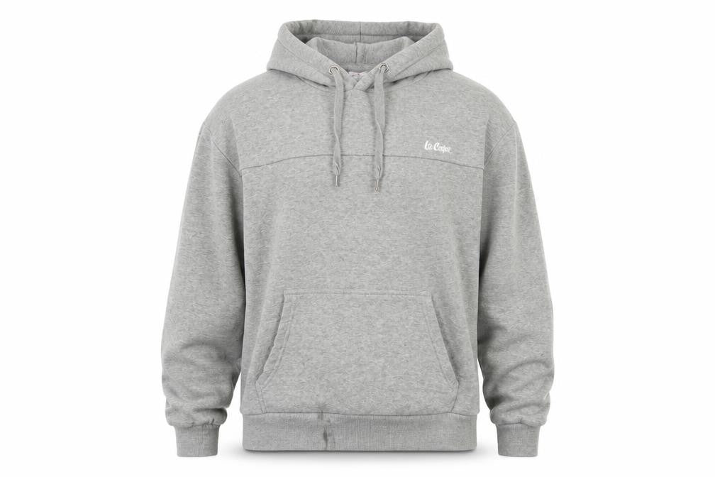 Mens UK S Regular le coq sportif Grey Pullover Hoodie