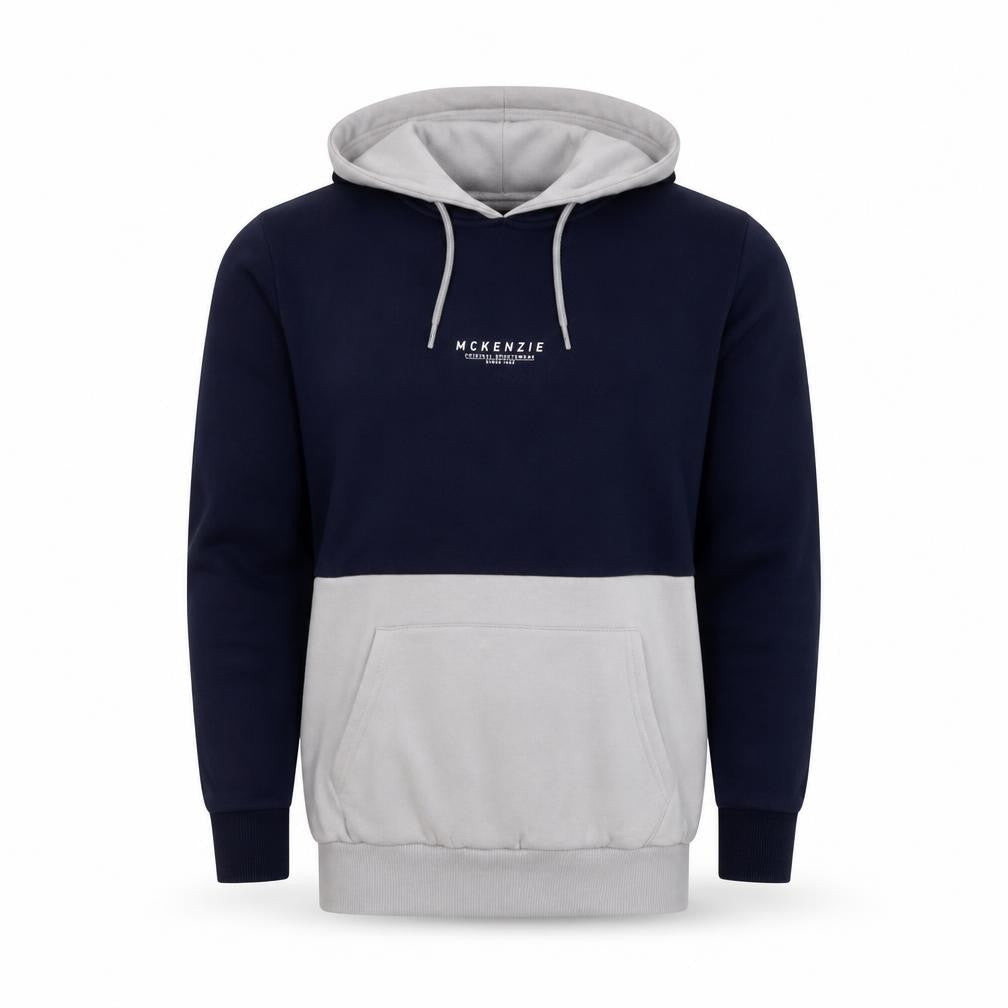 Mens UK S Regular McKenzie Blue Pullover Hoodie