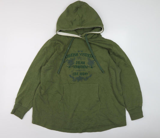 John Baner Men's XL Green Pullover Hoodie