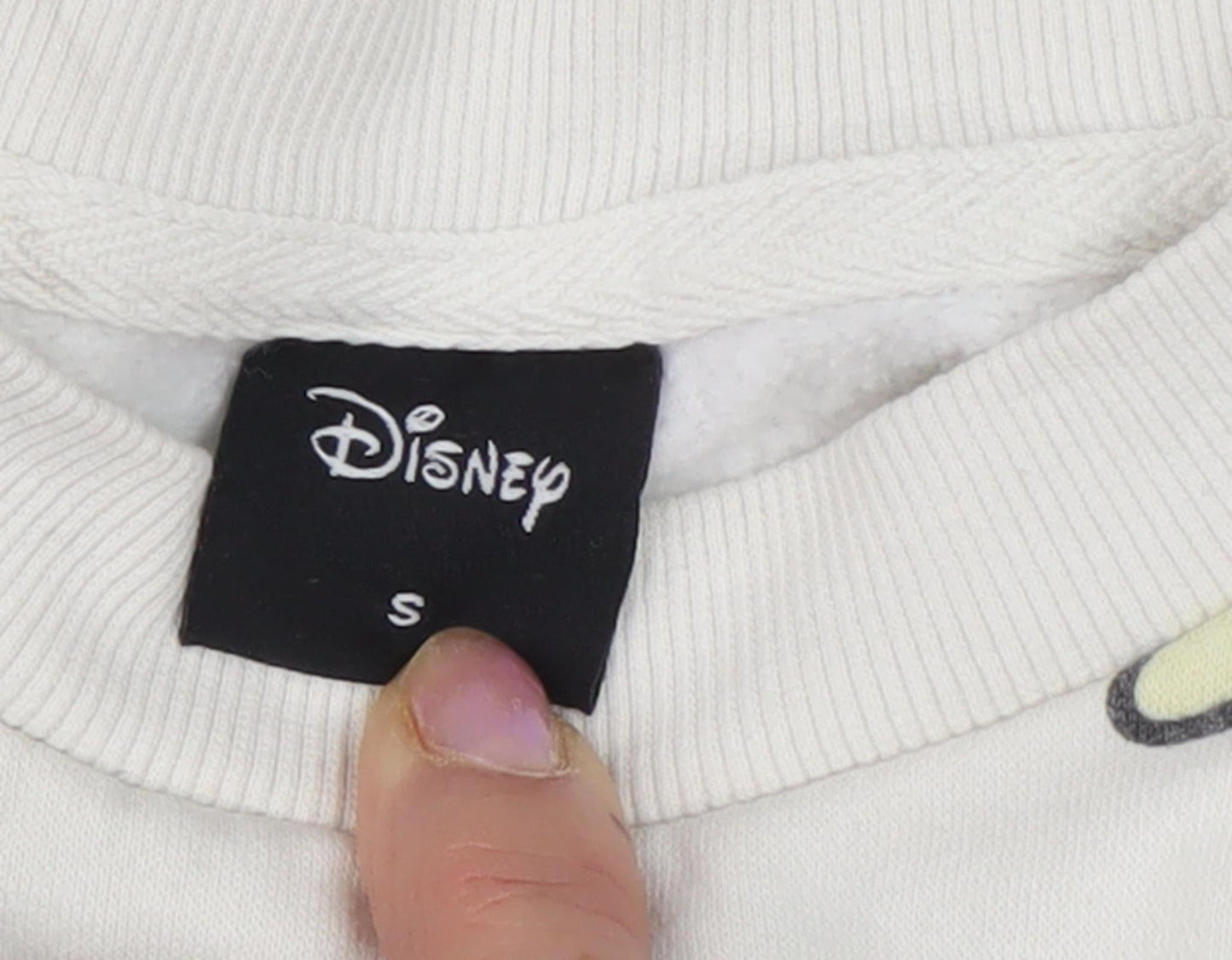 Disney Women's Multicoloured Cartoon Pullover Sweatshirt S