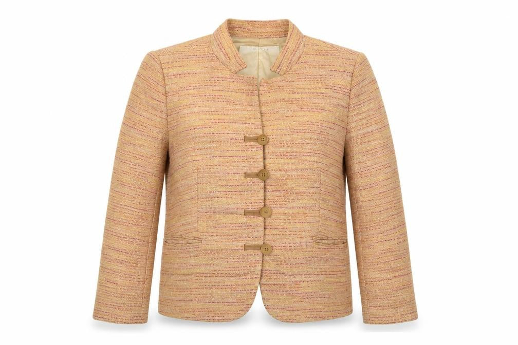 Zara Women's Multicoloured Blazer, Size 12, Cotton Blend