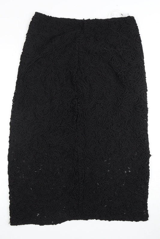 Levete Black Midi Pencil Skirt Women's Size 12