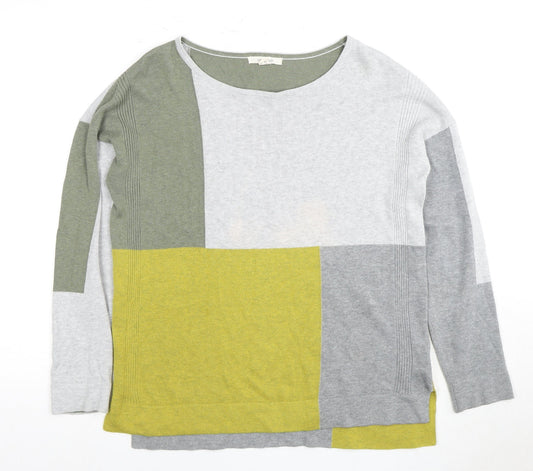 White Stuff Women's Multicoloured Pullover Jumper Size 12
