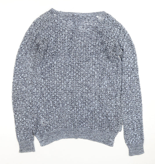 Fat Face Blue Cotton Jumper Women's Size 8 Pullover