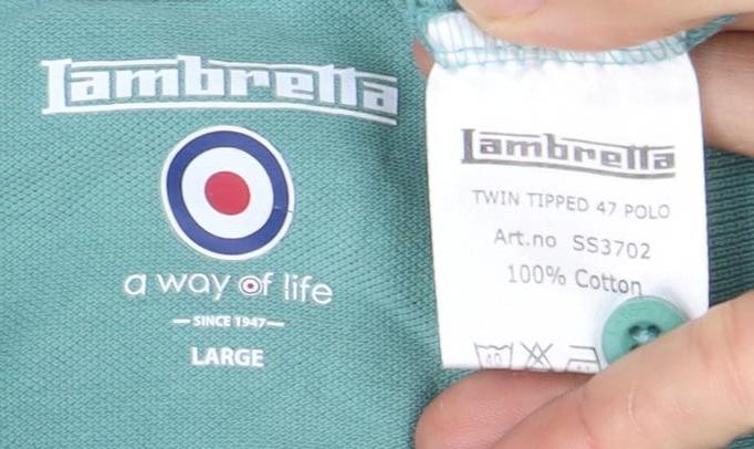 Lambretta Men's Green Polo Shirt L Short Sleeve