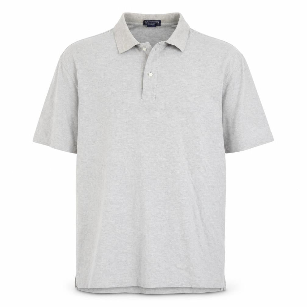 Lands' End Men's Grey XL Short Sleeve Polo