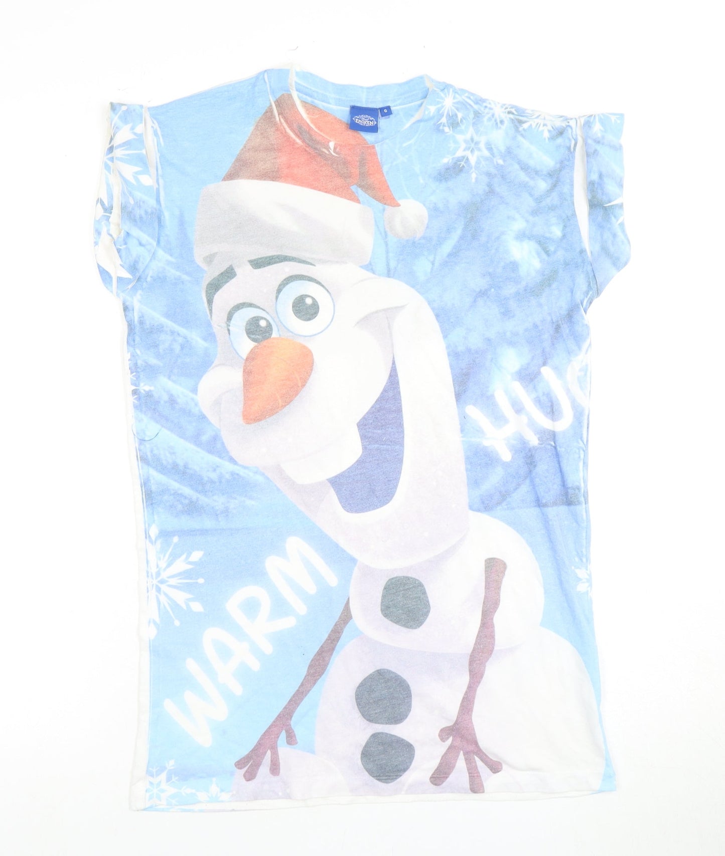 Disney Frozen Blue T-Shirt Teens Size 6