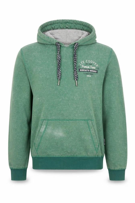 Mens UK L Regular Lee Cooper Green Pullover Hoodie