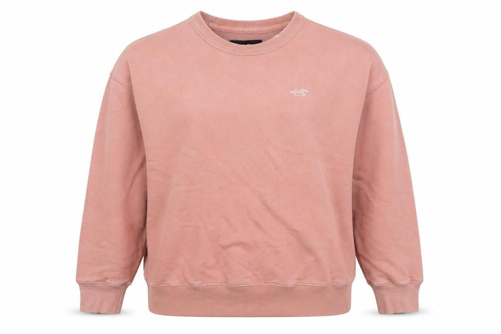 Womens UK XS Regular Hollister Pink Pullover Sweatshirt