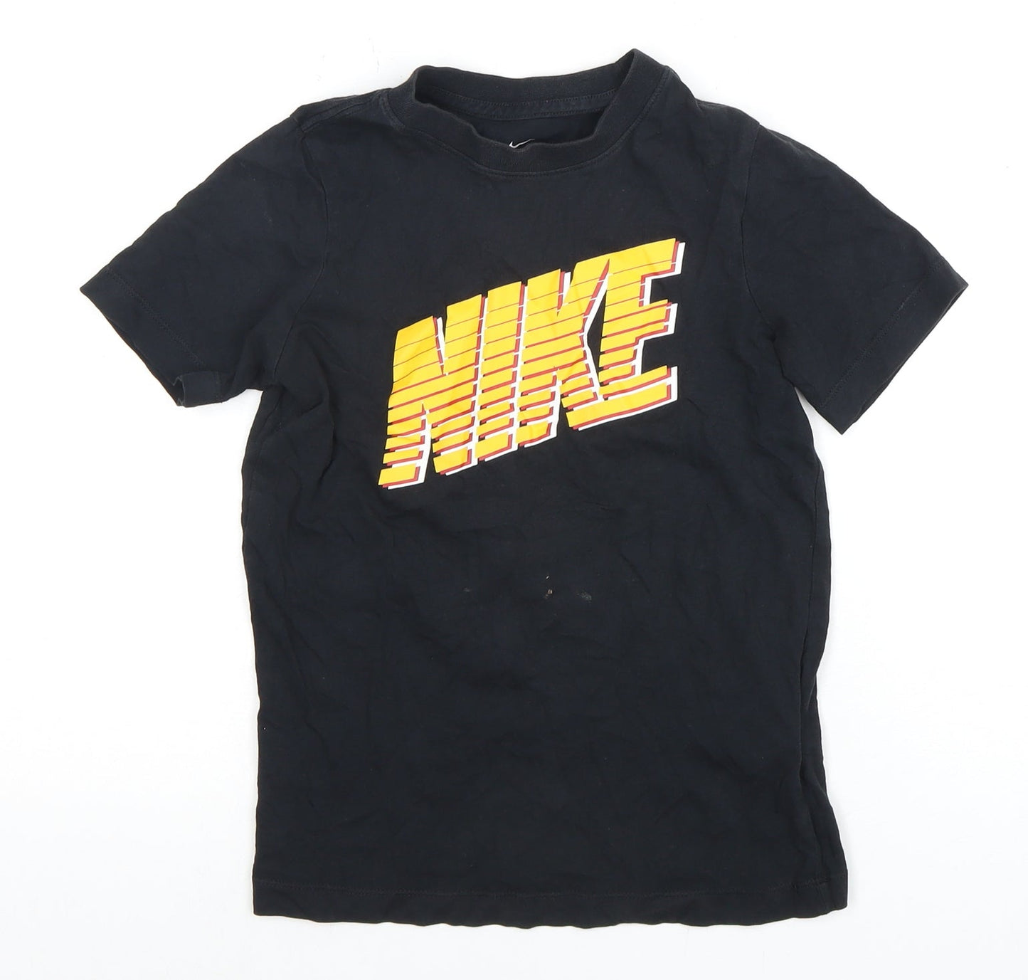 Nike Boys Black Logo T-Shirt, 8-9 Years, Short Sleeve