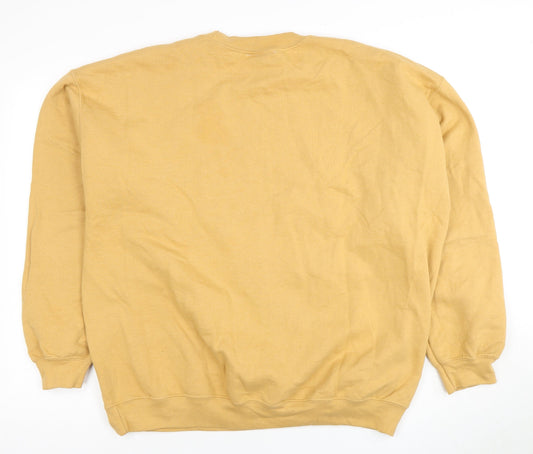 Bobby's Broider Unisex Yellow Pullover Sweatshirt XL