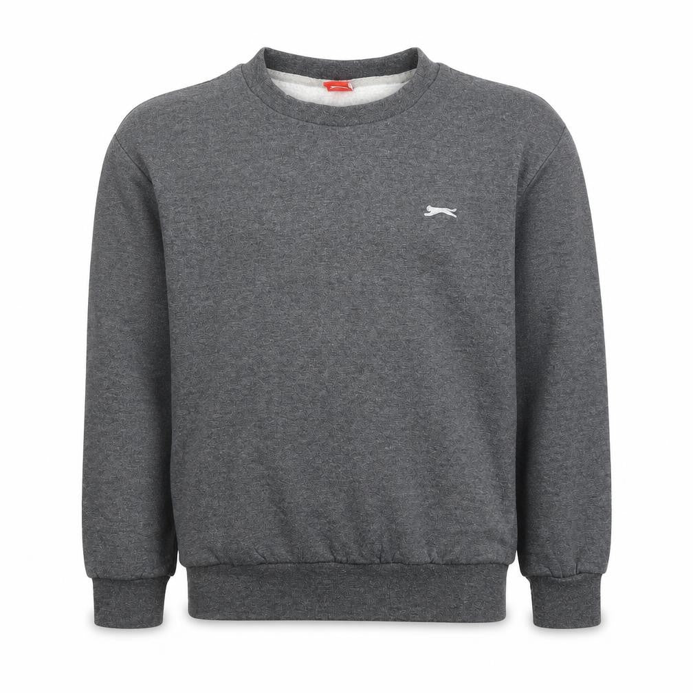 Slazenger Boys Grey Sweatshirt 11-12 Years Crew Neck