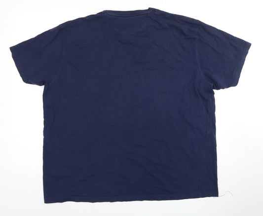James Pringle Men's Blue XL Colourblock T-Shirt