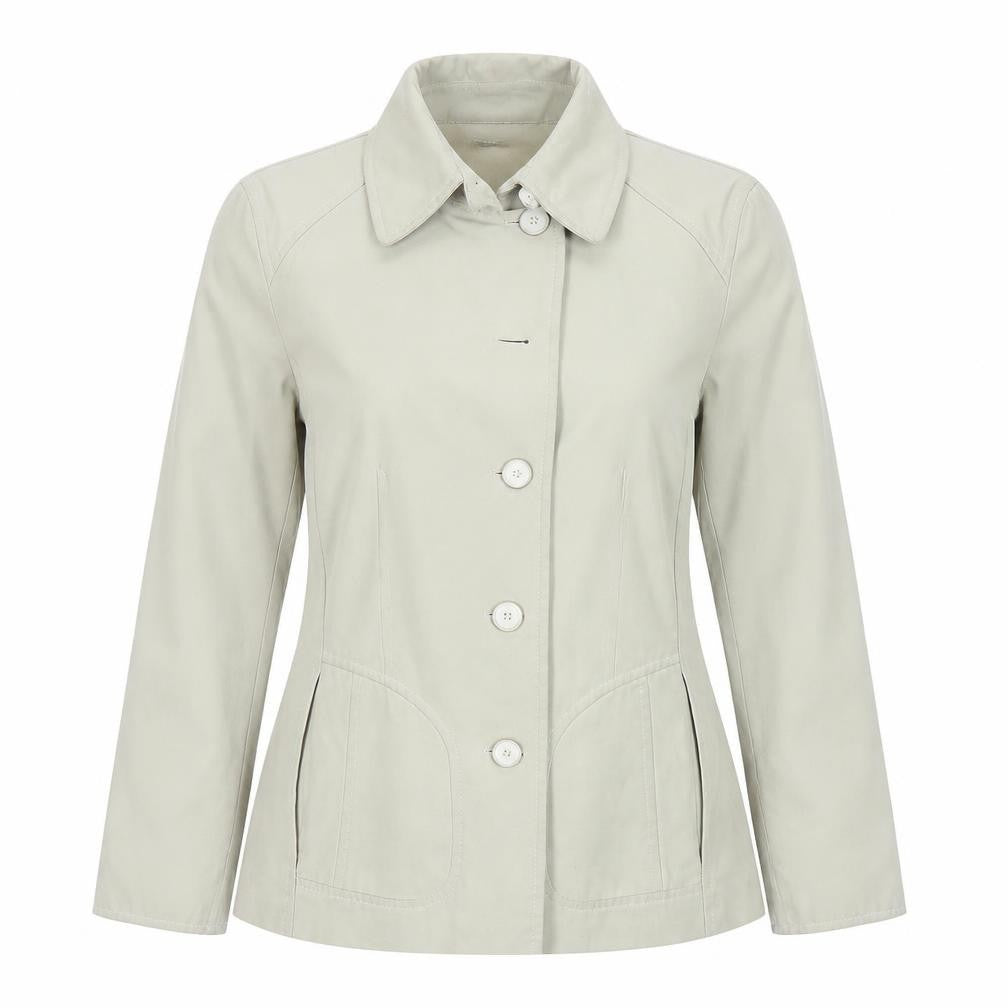 GoldiX Women's Beige Jacket Size 8 Button-Up Casual