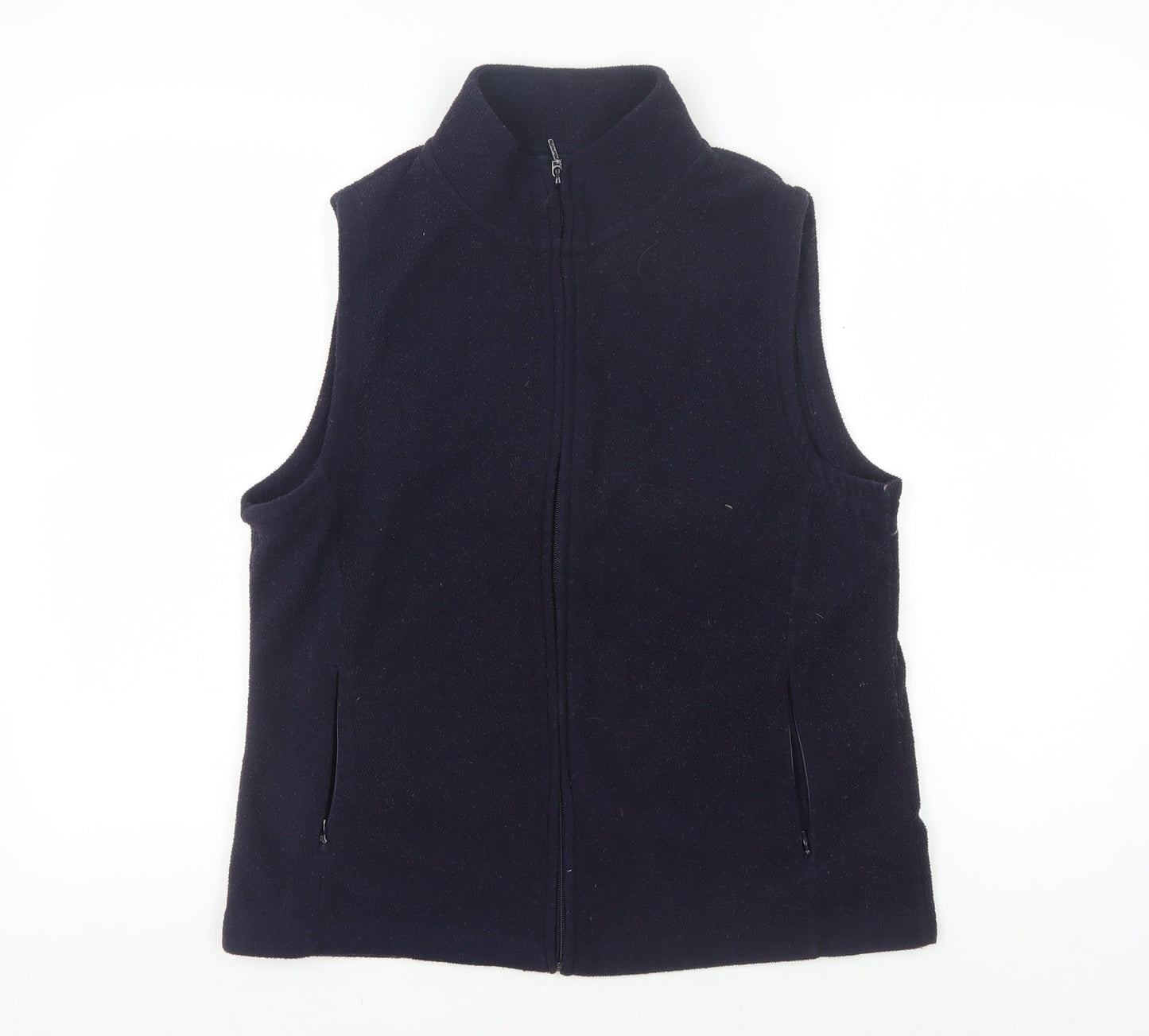 Isle Essentials Women's Black M Waistcoat Full Zip