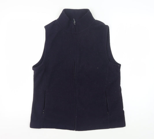 Isle Essentials Women's Black M Waistcoat Full Zip