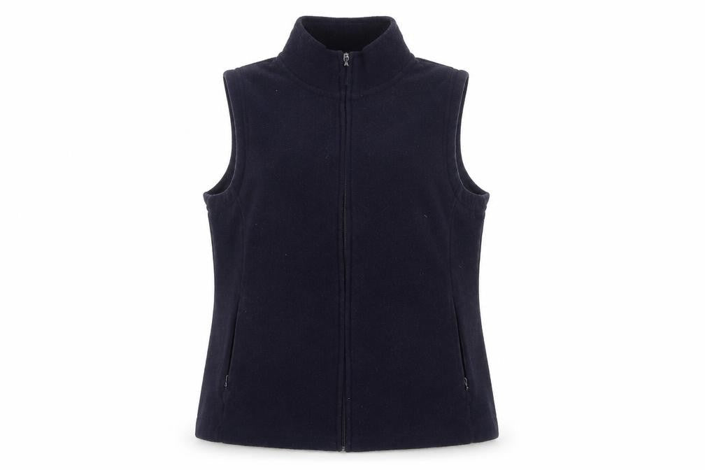 Isle Essentials Women's Black M Waistcoat Full Zip