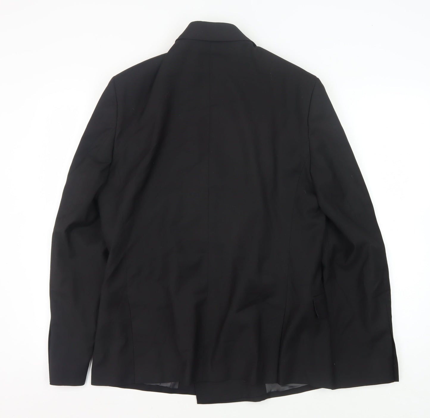 Moss London Men's Black Regular Fit Suit Jacket 40R