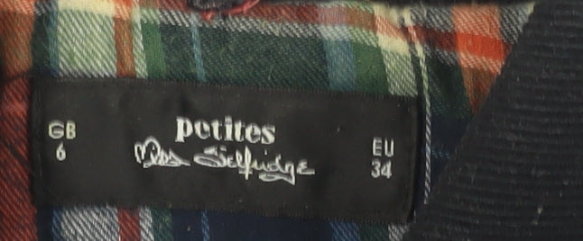 Miss Selfridge Women's Black Mid-Length Jacket Size 6