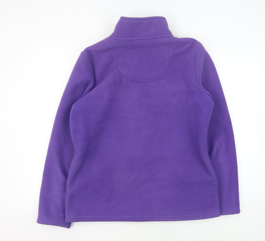Marks and Spencer Women's Purple Full Zip Sweatshirt