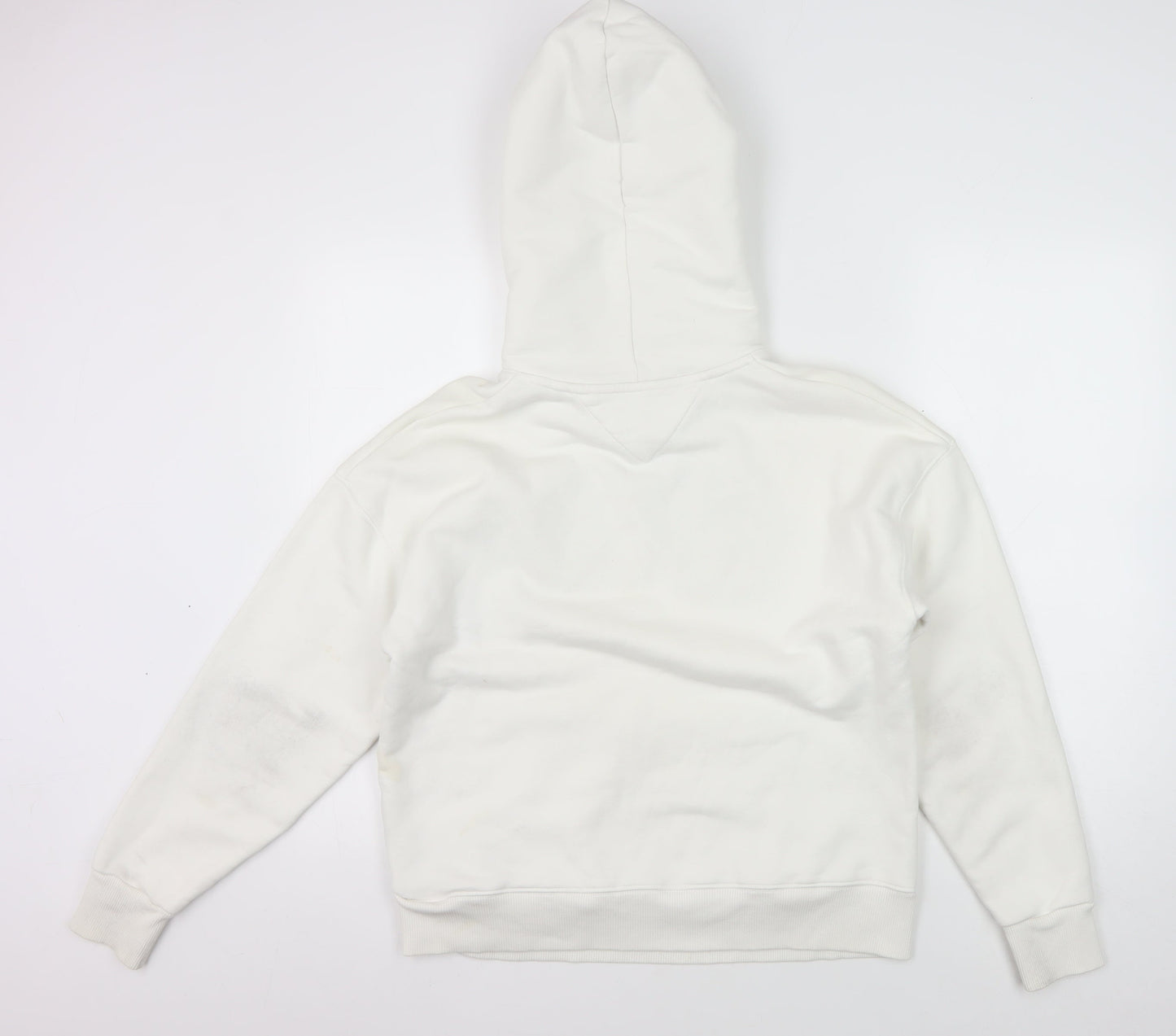 Tommy Jeans Women Ivory Hoodie Logo XS