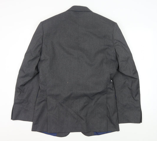 Marks and Spencer Men's Grey Blazer, Size 38R