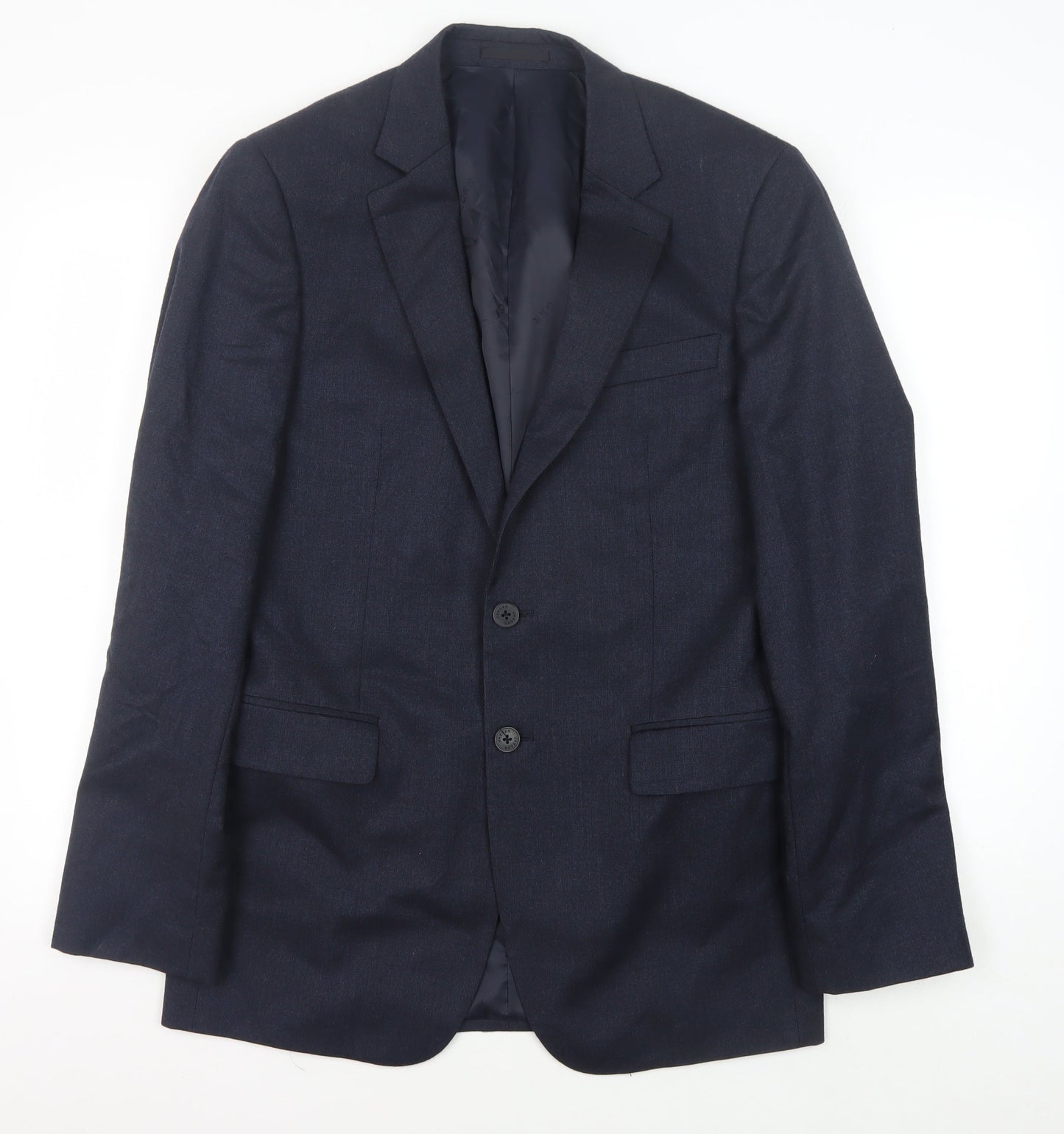Jaeger Men's Blue Wool Blazer - Size 38R Classic Fit