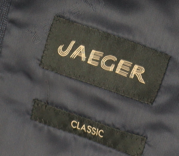 Jaeger Men's Blue Wool Blazer - Size 38R Classic Fit