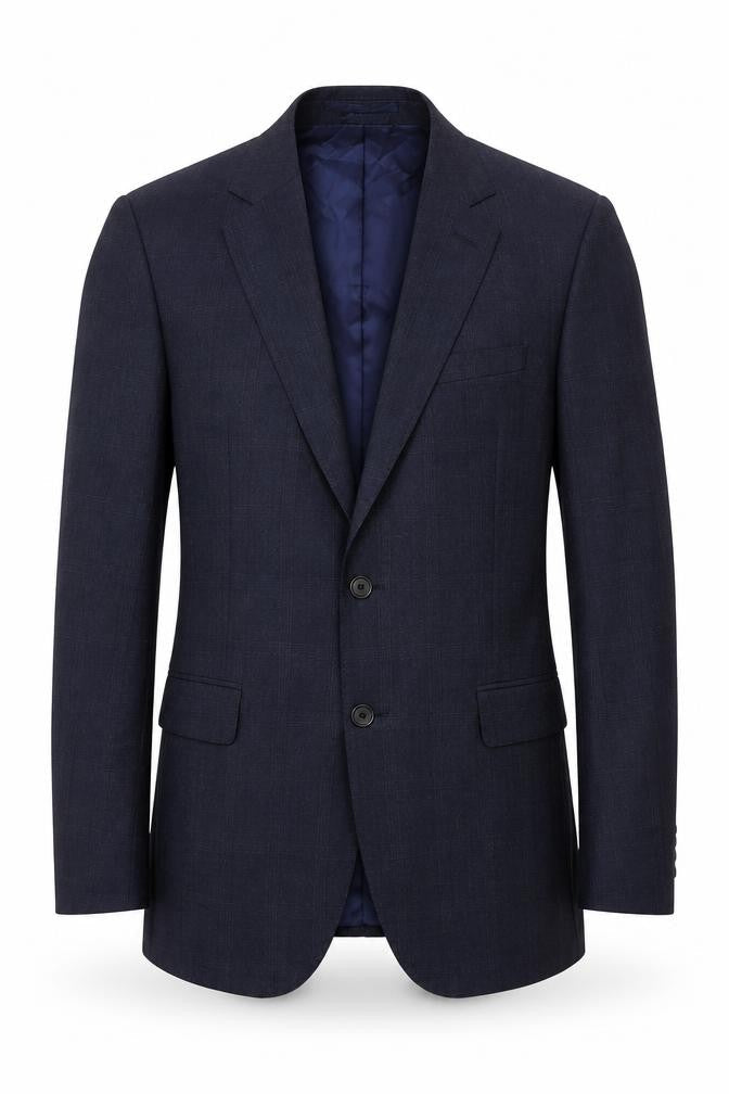 Mens 38 Chest Regular Jaeger Blue Two-Button Blazer