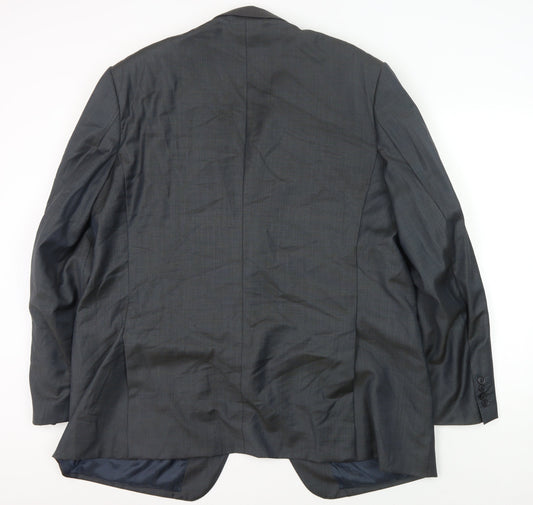 Marks and Spencer Men's Grey Long Blazer Jacket 48L