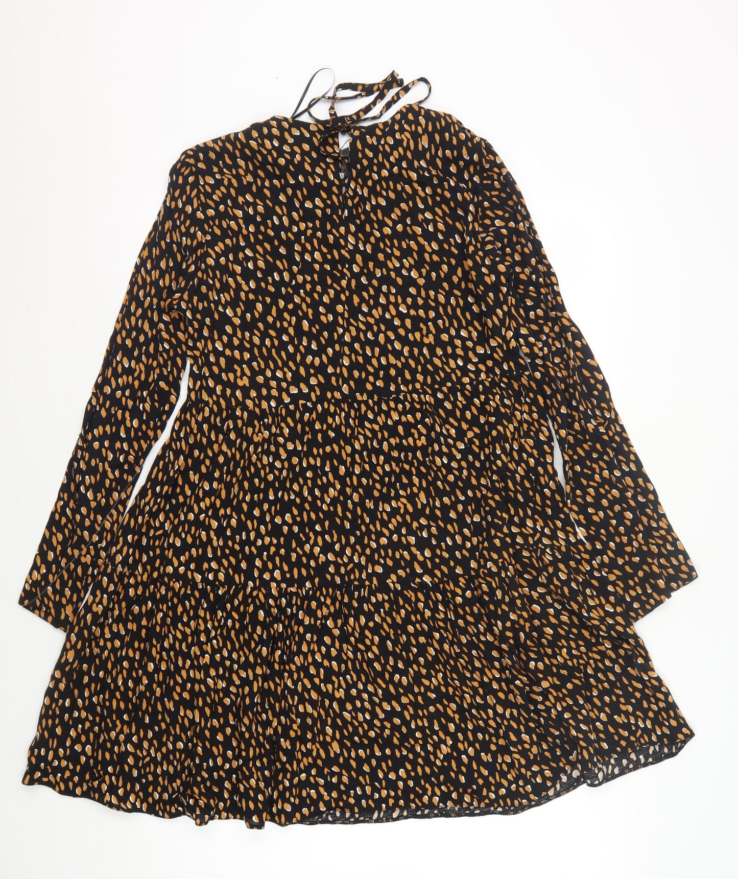 New Look Women's Black Dress Size 8 Long Sleeve