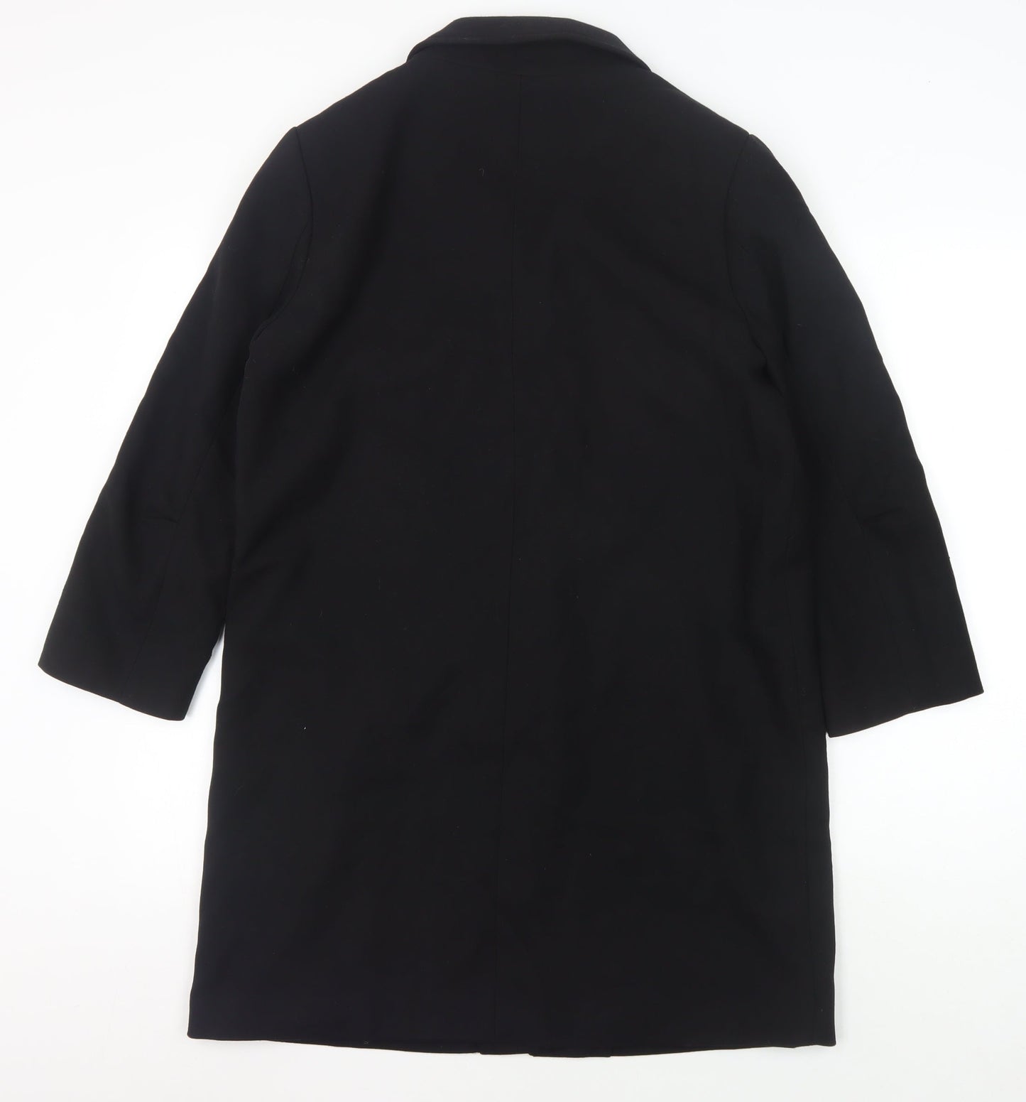 H&M Unisex Black Regular Overcoat Size 40