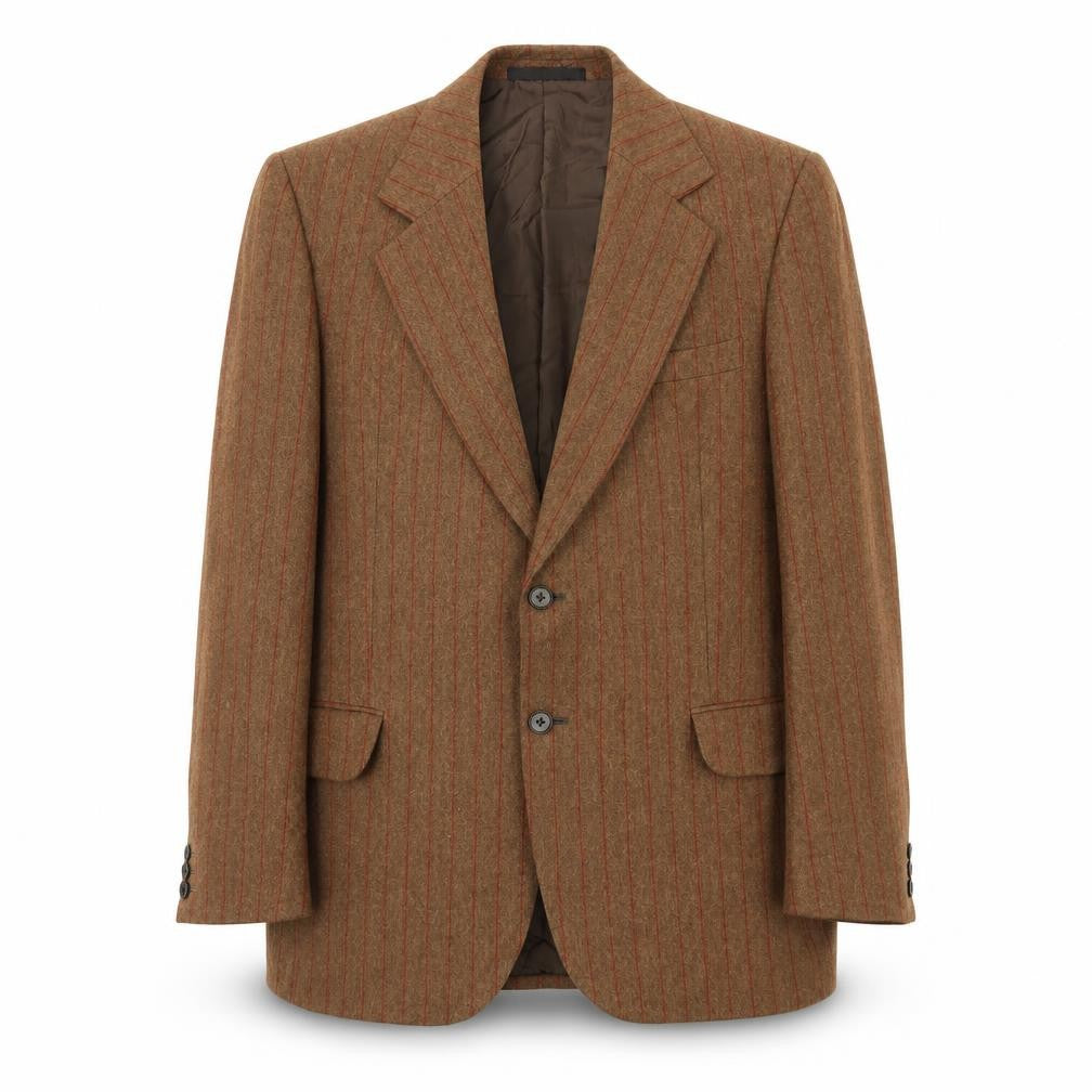Mens 41 Chest Regular DAKS Brown Two-Button
