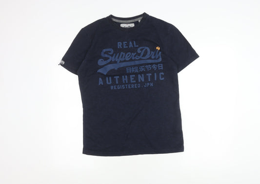 Superdry Men's Blue Small Graphic Print T-Shirt