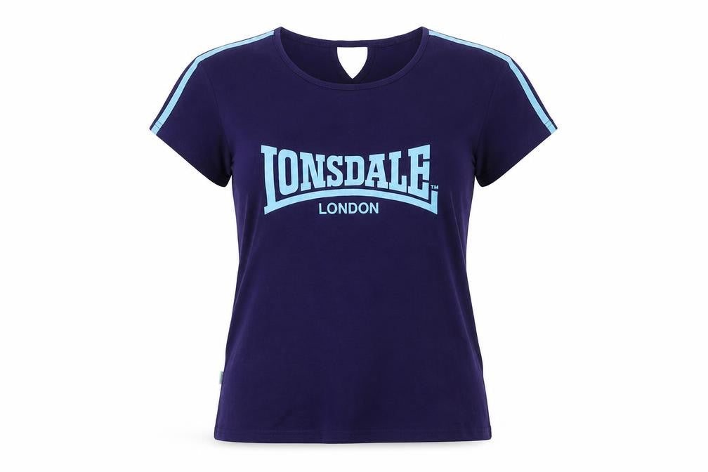 Womens UK Size 18 Lonsdale Purple Polyester Blend T-Shirt