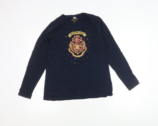 Harry Potter Blue Unisex Long Sleeve T-Shirt S