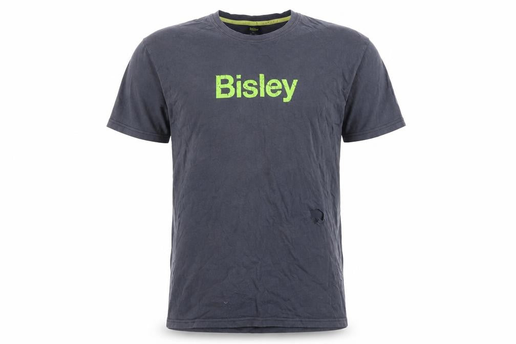 Bisley Men's Grey 2XL Crew Neck T-Shirt
