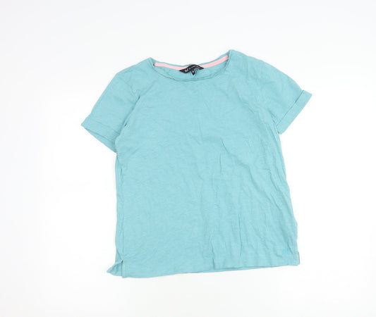 Crew Clothing Blue Cotton Women's Top Size 10