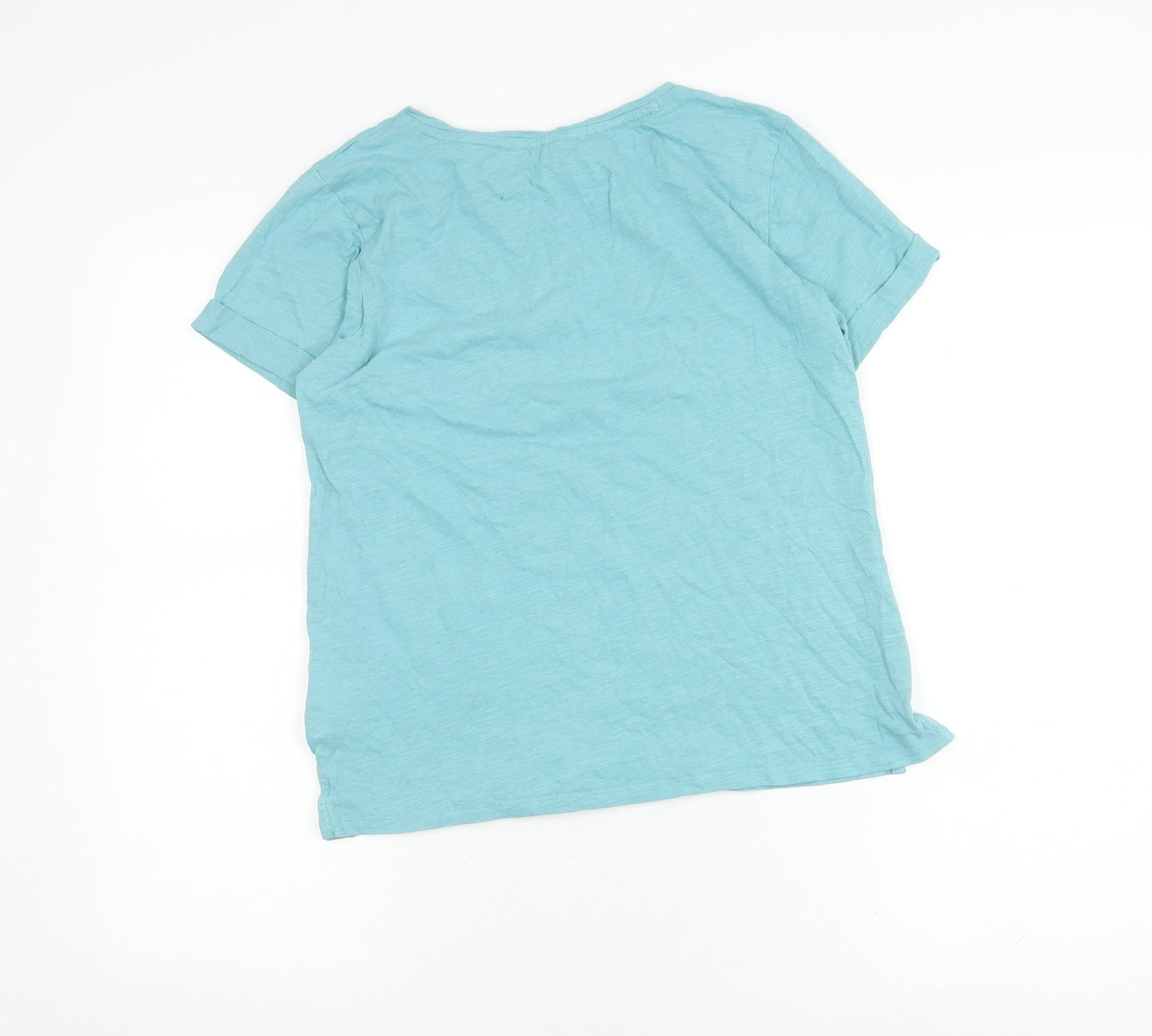 Crew Clothing Blue Cotton Women's Top Size 10