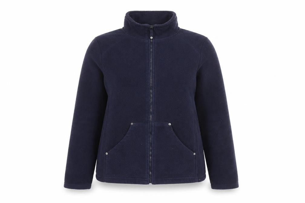 Spirit at M&Co Women's Blue Fleece Jacket Size 16